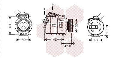 VAN WEZEL Klímakompresszor 0600K331_VW