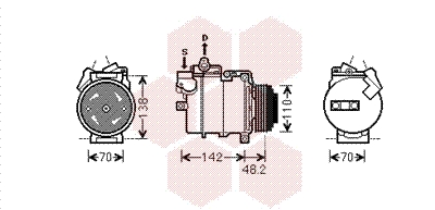 VAN WEZEL Klímakompresszor 0600K386_VW