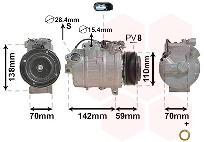 VAN WEZEL Klímakompresszor 0600K418_VW