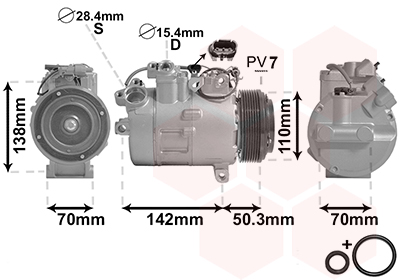 VAN WEZEL Klímakompresszor 0600K428_VW