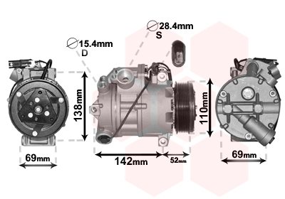 VAN WEZEL Klímakompresszor 0600K442_VW