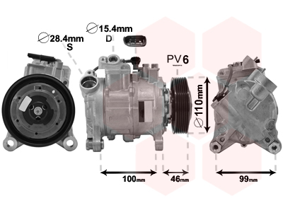 VAN WEZEL Klímakompresszor 0600K489_VW