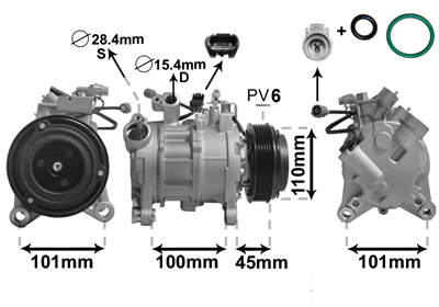 VAN WEZEL Klímakompresszor 0600K499_VW