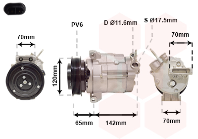 VAN WEZEL Klímakompresszor 0800K063_VW