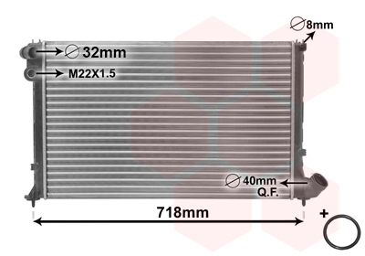 VAN WEZEL Vízhűtő 09002105_VW