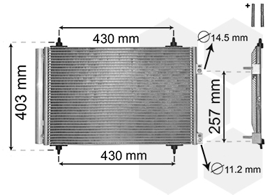 VAN WEZEL Klímahűtő 09005231_VW