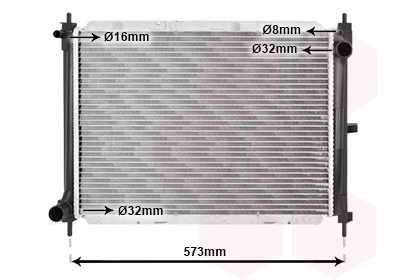 VAN WEZEL Vízhűtő 13002260_VW