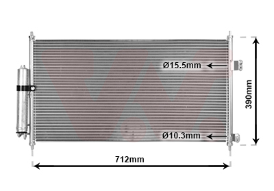 VAN WEZEL Klímahűtő 13005263_VW