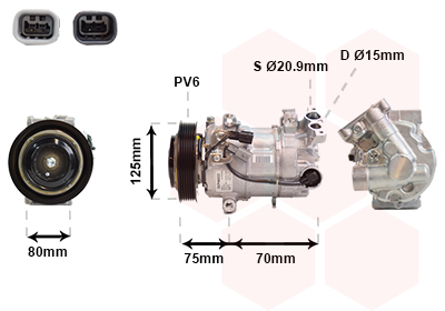 VAN WEZEL Klímakompresszor 1301K700_VW