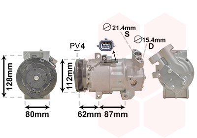 VAN WEZEL Klímakompresszor 1501K703_VW