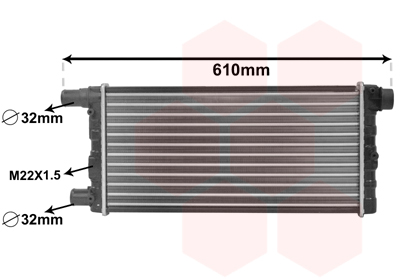 VAN WEZEL Vízhűtő 17002115_VW