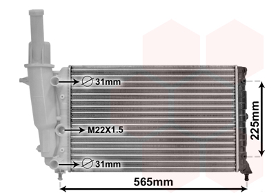 VAN WEZEL Vízhűtő 17002139_VW