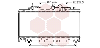 VAN WEZEL Vízhűtő 17002147_VW