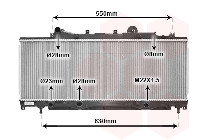 VAN WEZEL Vízhűtő 17002149_VW