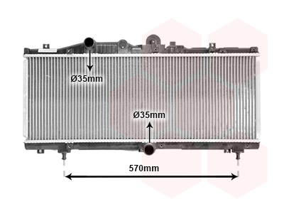 VAN WEZEL Vízhűtő 17002166_VW