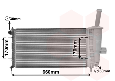 VAN WEZEL Vízhűtő 17002208_VW