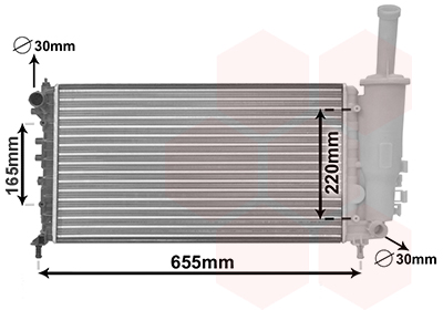 VAN WEZEL Vízhűtő 17002999_VW