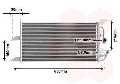 VAN WEZEL Klímahűtő 17005205_VW