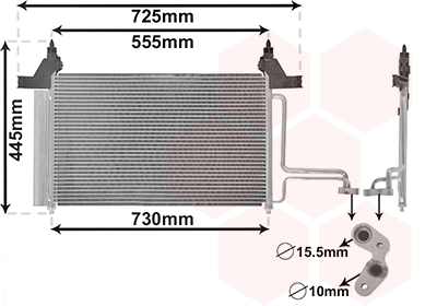 VAN WEZEL Klímahűtő 17005253_VW