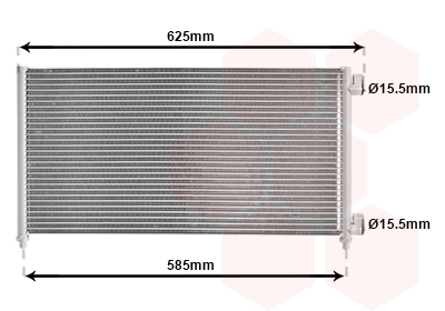 VAN WEZEL Klímahűtő 17005256_VW