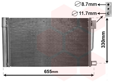 VAN WEZEL Klímahűtő 17005314_VW