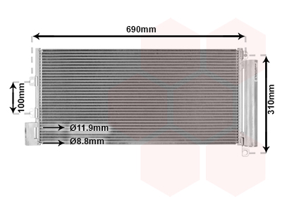 VAN WEZEL Klímahűtő 17005356_VW