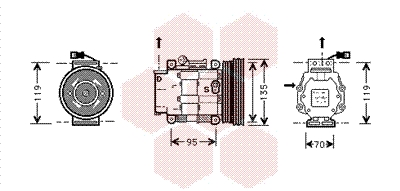 VAN WEZEL Klímakompresszor 1700K041_VW