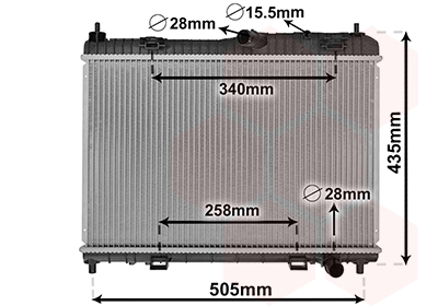 VAN WEZEL Vízhűtő 18002605_VW