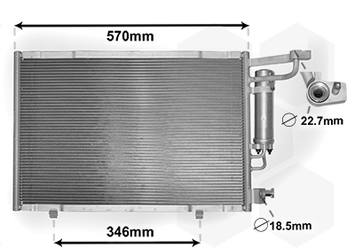 VAN WEZEL Klímahűtő 18005583_VW