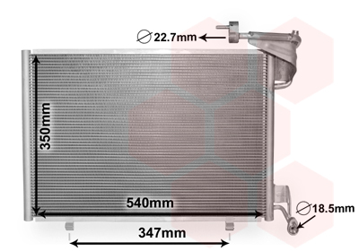 VAN WEZEL Klímahűtő 18005592_VW