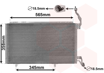 VAN WEZEL Klímahűtő 18005606_VW