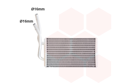 VAN WEZEL Fűtőradiátor 18006316_VW