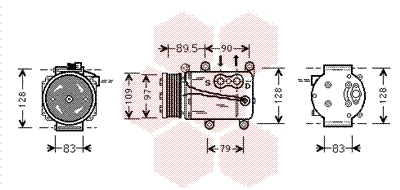 VAN WEZEL Klímakompresszor 1800K082_VW