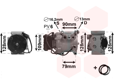 VAN WEZEL Klímakompresszor 1800K105_VW