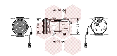 VAN WEZEL Klímakompresszor 1800K277_VW