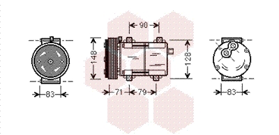 VAN WEZEL Klímakompresszor 1800K279_VW