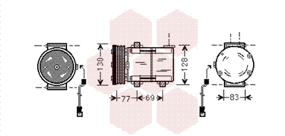 VAN WEZEL Klímakompresszor 1800K289_VW