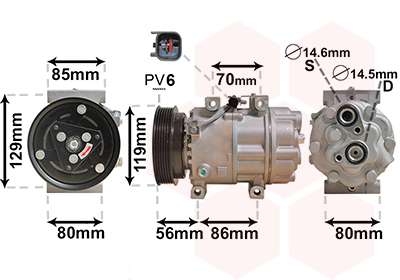 VAN WEZEL Klímakompresszor 1800K378_VW