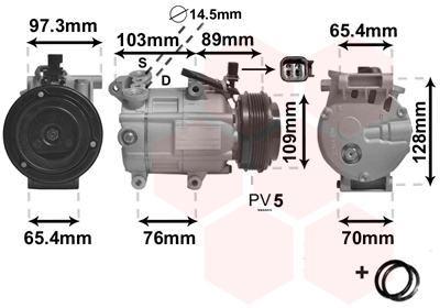 VAN WEZEL Klímakompresszor 1800K391_VW