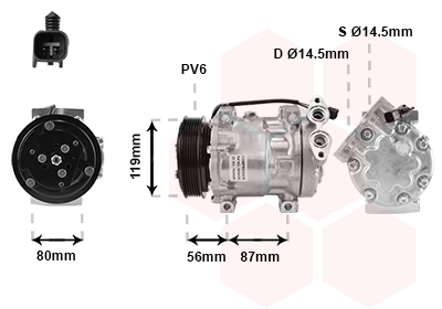 VAN WEZEL Klímakompresszor 1800K393_VW