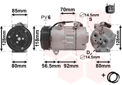 VAN WEZEL Klímakompresszor 1800K394_VW