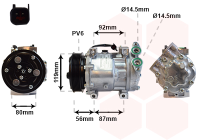 VAN WEZEL Klímakompresszor 1800K431_VW