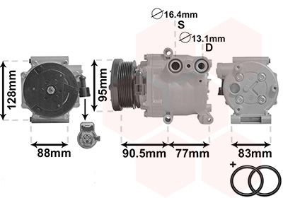 VAN WEZEL Klímakompresszor 1800K434_VW