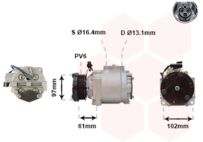 VAN WEZEL Klímakompresszor 1800K436_VW