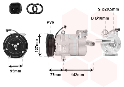 VAN WEZEL Klímakompresszor 1800K469_VW