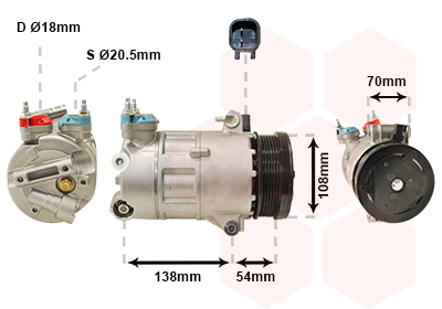 VAN WEZEL Klímakompresszor 1800K478_VW