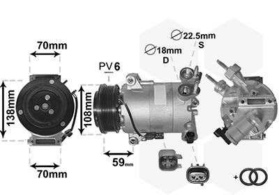 VAN WEZEL Klímakompresszor 1800K586_VW