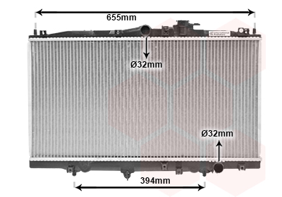 VAN WEZEL Vízhűtő 25002070_VW