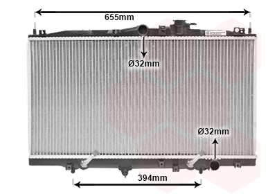 VAN WEZEL Vízhűtő 25002071_VW