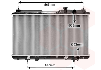 VAN WEZEL Vízhűtő 25002104_VW